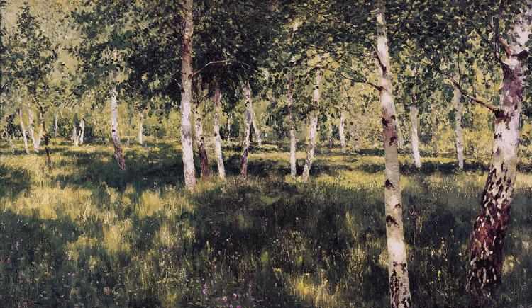 Isaac Ilich Levitan Birch Grove (nn02) Norge oil painting art